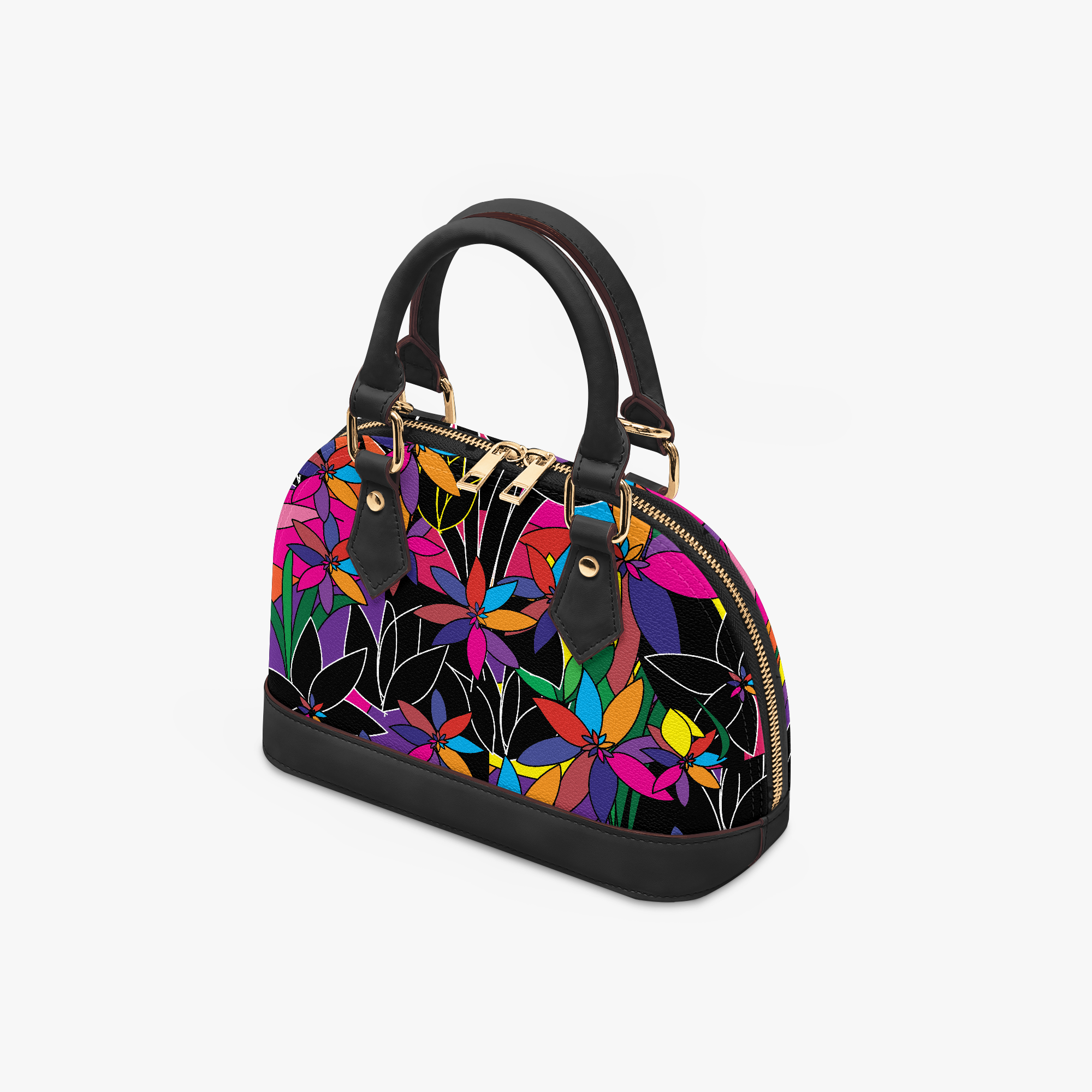 Top Handle Crescent Crossbody Bag - La Fleur