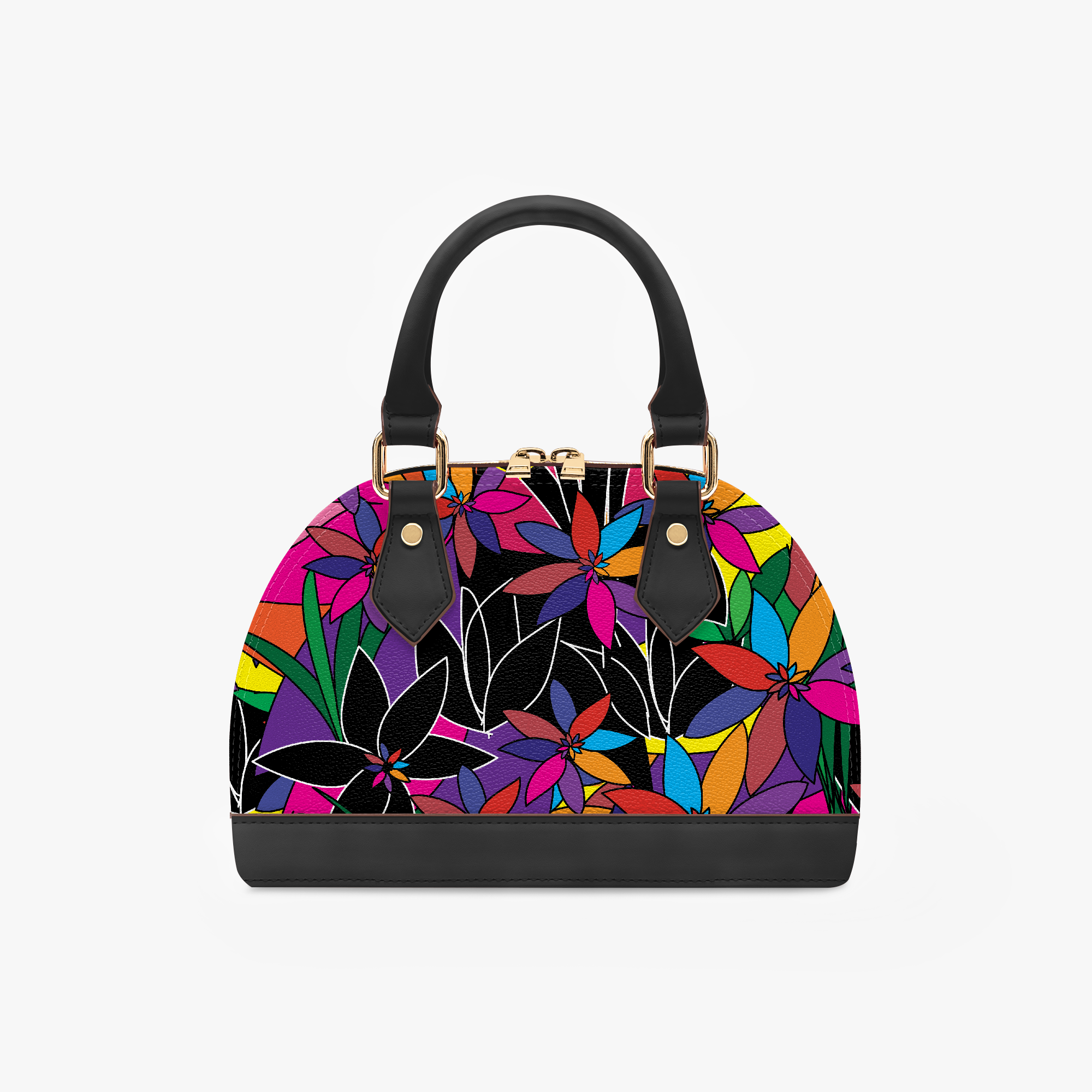 Top Handle Crescent Crossbody Bag - La Fleur