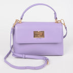 Lavendar Purple Twist Lock Mini Bag