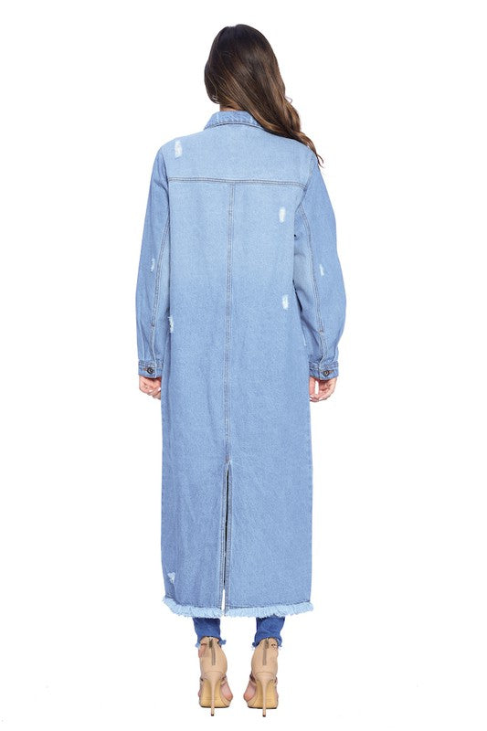 Denim Duster - Light Wash