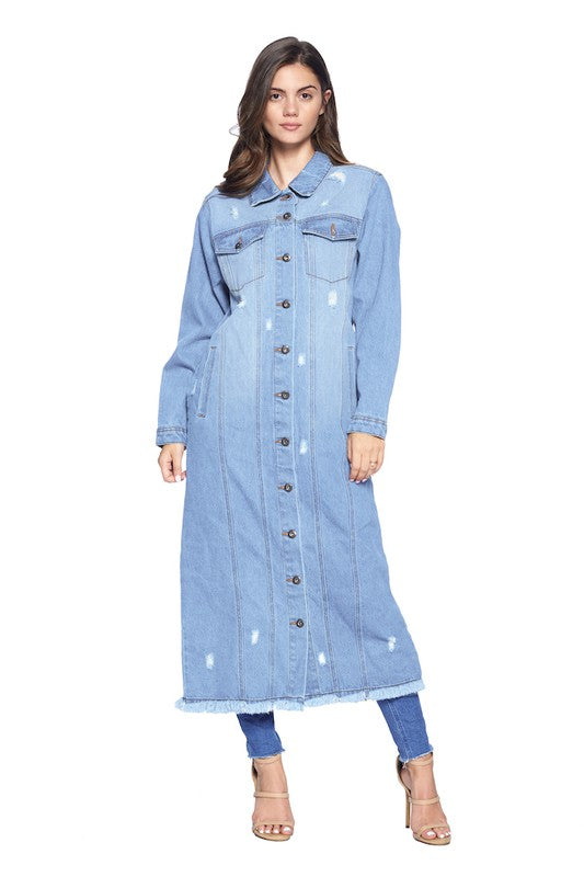 Denim Duster - Light Wash