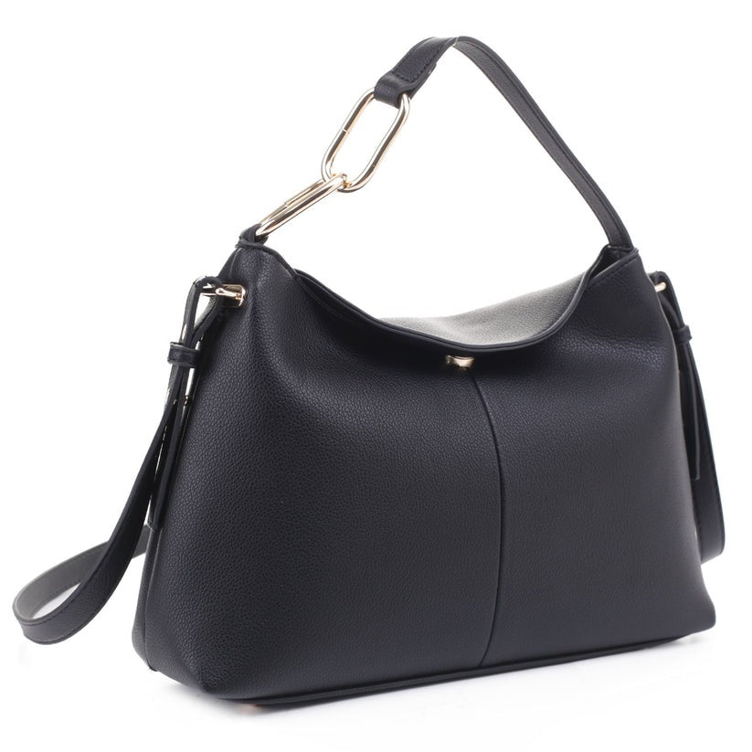 Madison Collection - Black Hobo Shoulder Bag