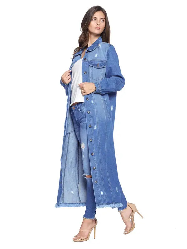 Denim Duster - Medium Wash