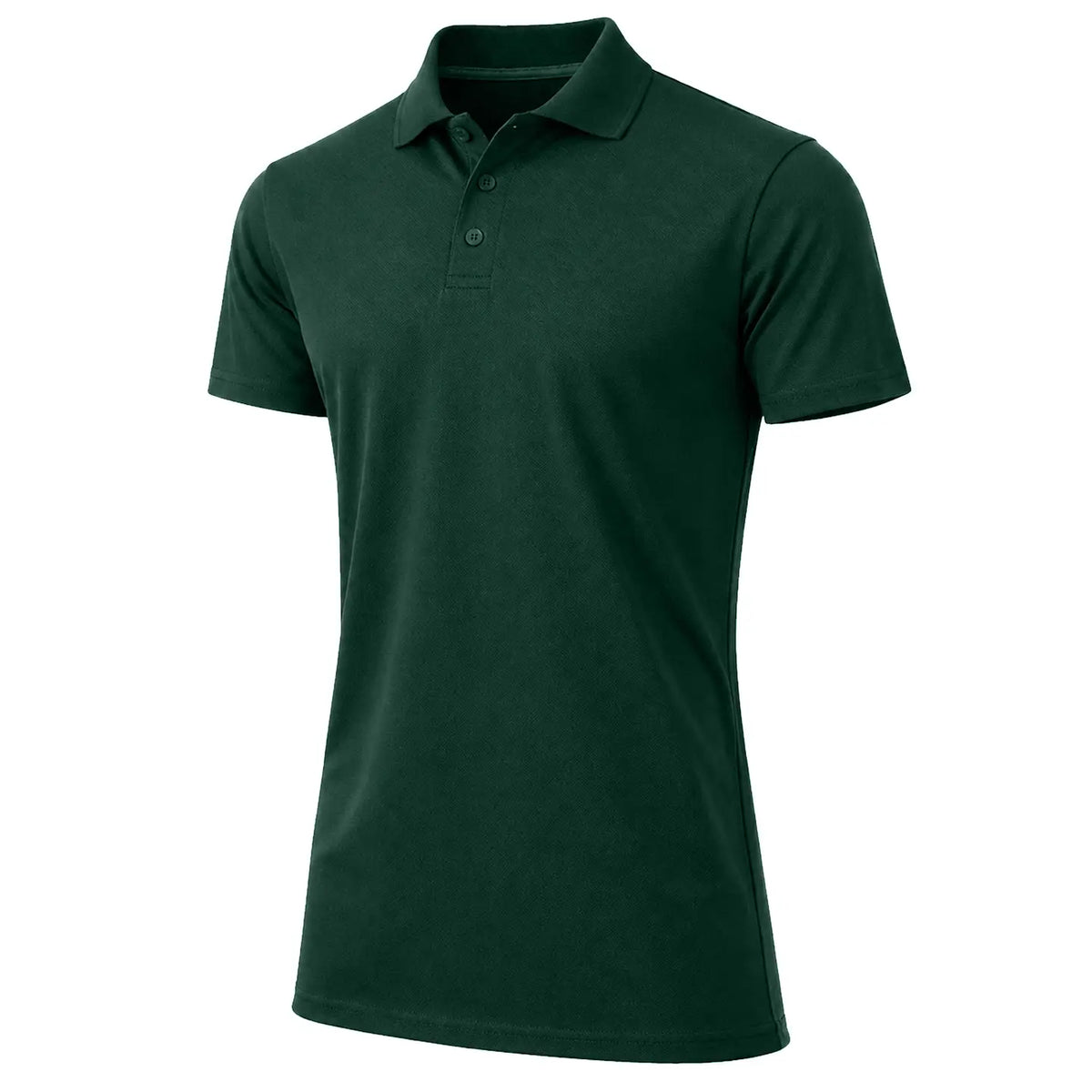 Men's Short Sleeve Polo (Hunter Green)