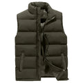 Men's Puffer Vest (Olive Green)