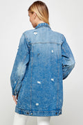 Denim Mid-Length Jacket