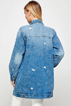 Denim Mid-Length Jacket