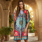 Multicolor Kimono Dress