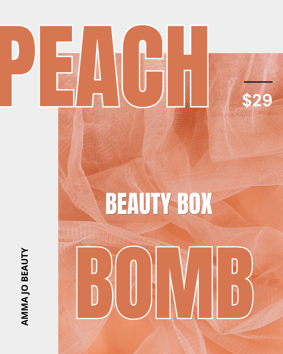 AMMA JO Beauty Box! Peach Bomb