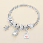 Letter Charm Love Bracelet