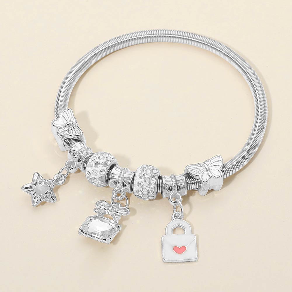 Letter Charm Love Bracelet
