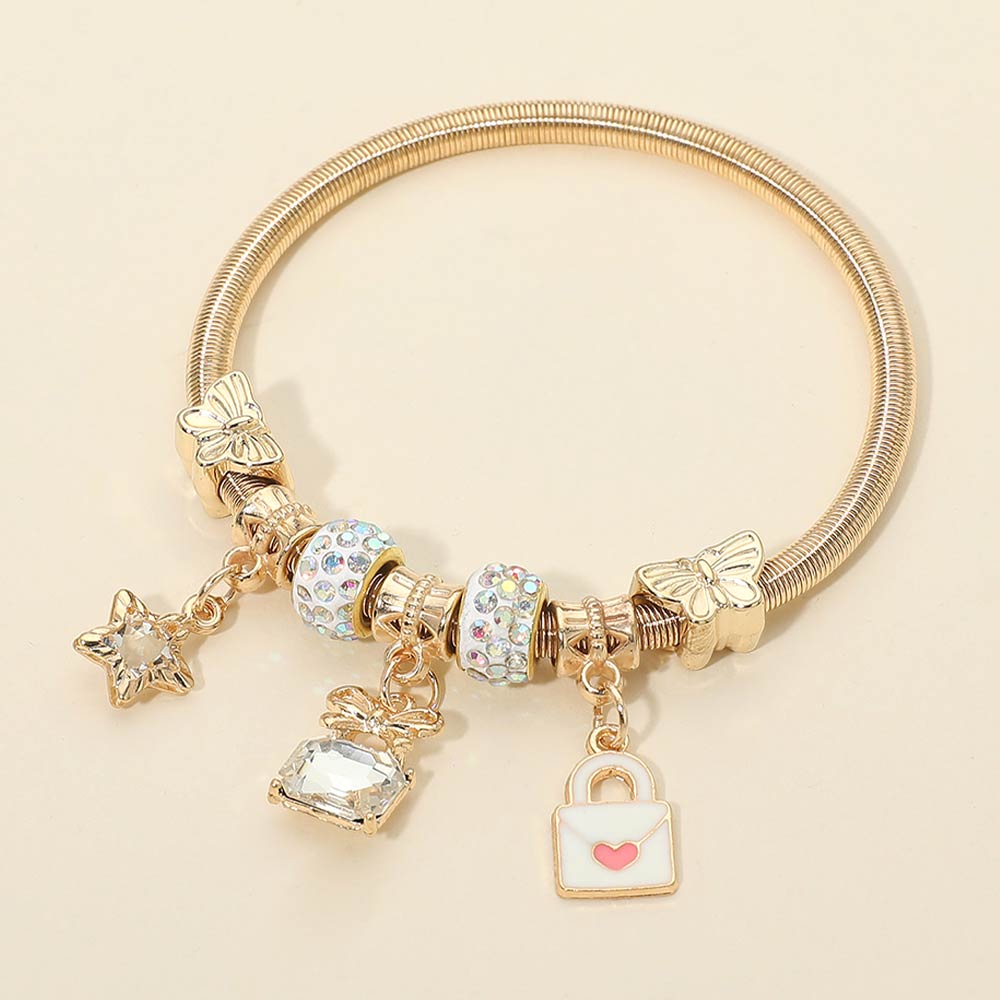 Letter Charm Love Bracelet