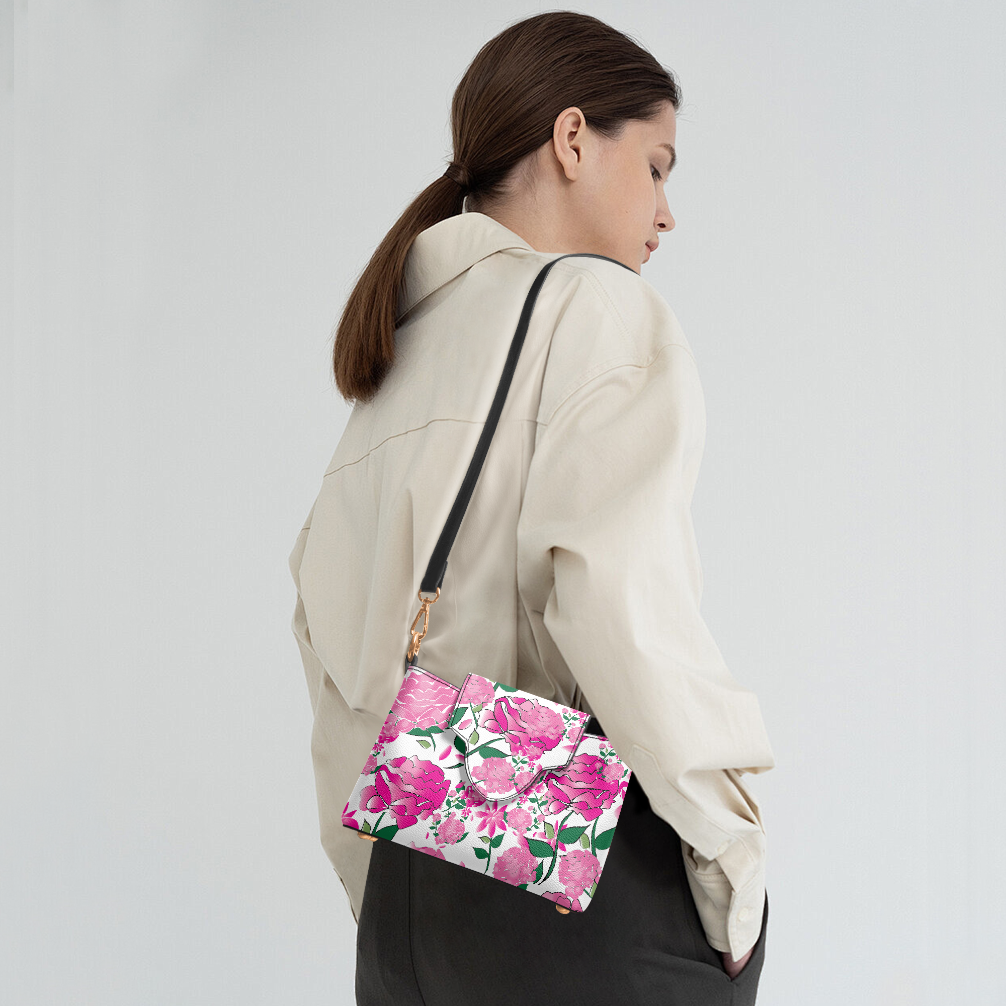 AMMA JO Top Handle Mini Bag - Peony