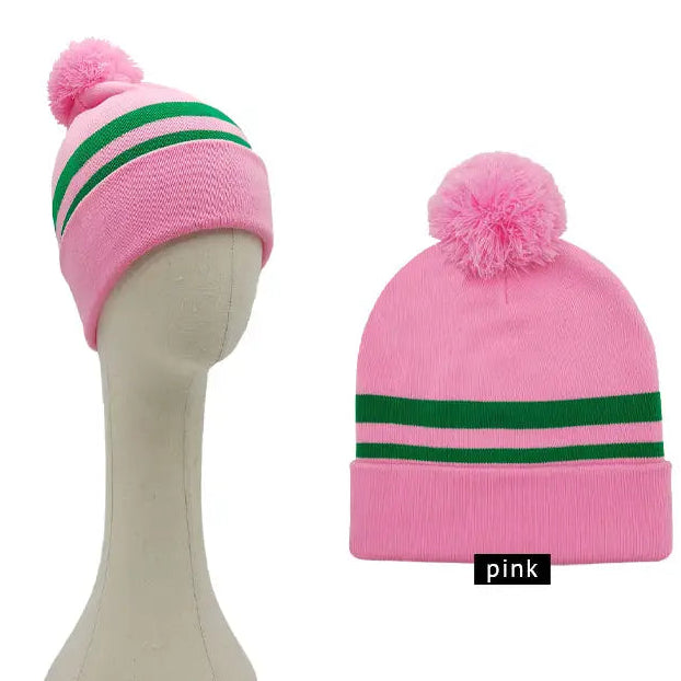 Beanie - Pink and Green