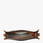 Camel Brown and Plaid Crossbody