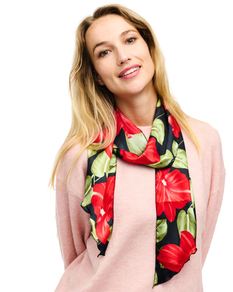 Floral Head and Belt Scarf