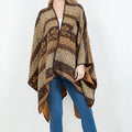 Brown Multi Reversible Shawl