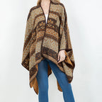 Brown Multi Reversible Shawl