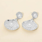 Sea Shell Themed Earrings (Silver or Gold)
