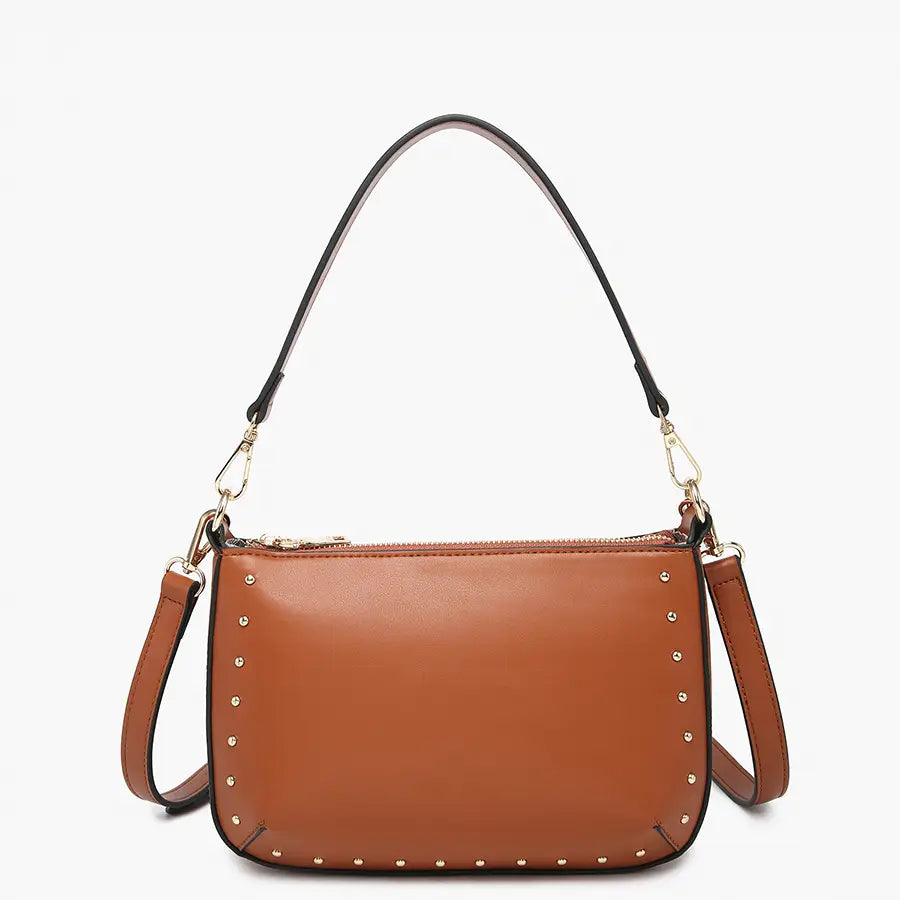 Studded Madison Crossbody - Camel