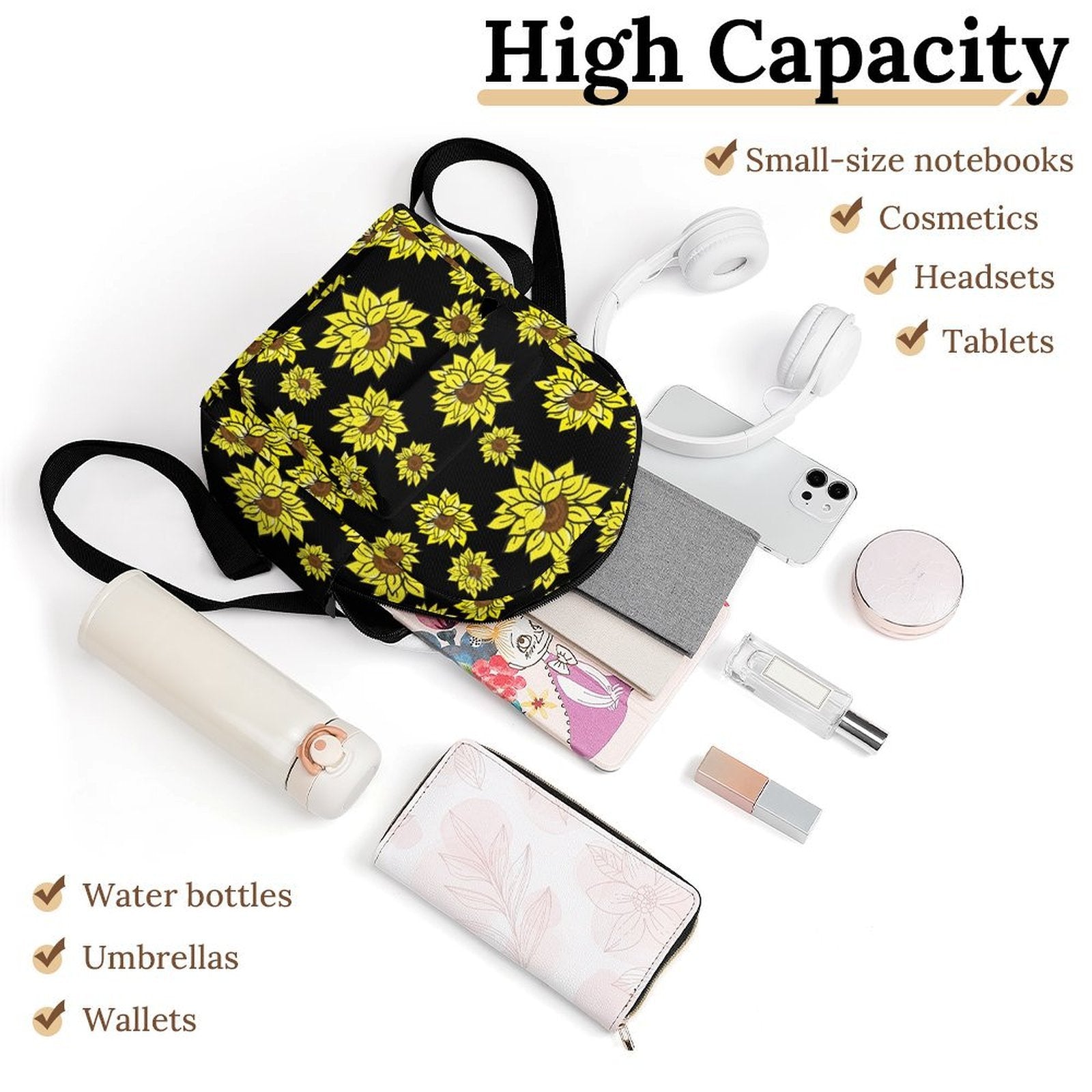 AMMA JO Sunflower Mini Backpack