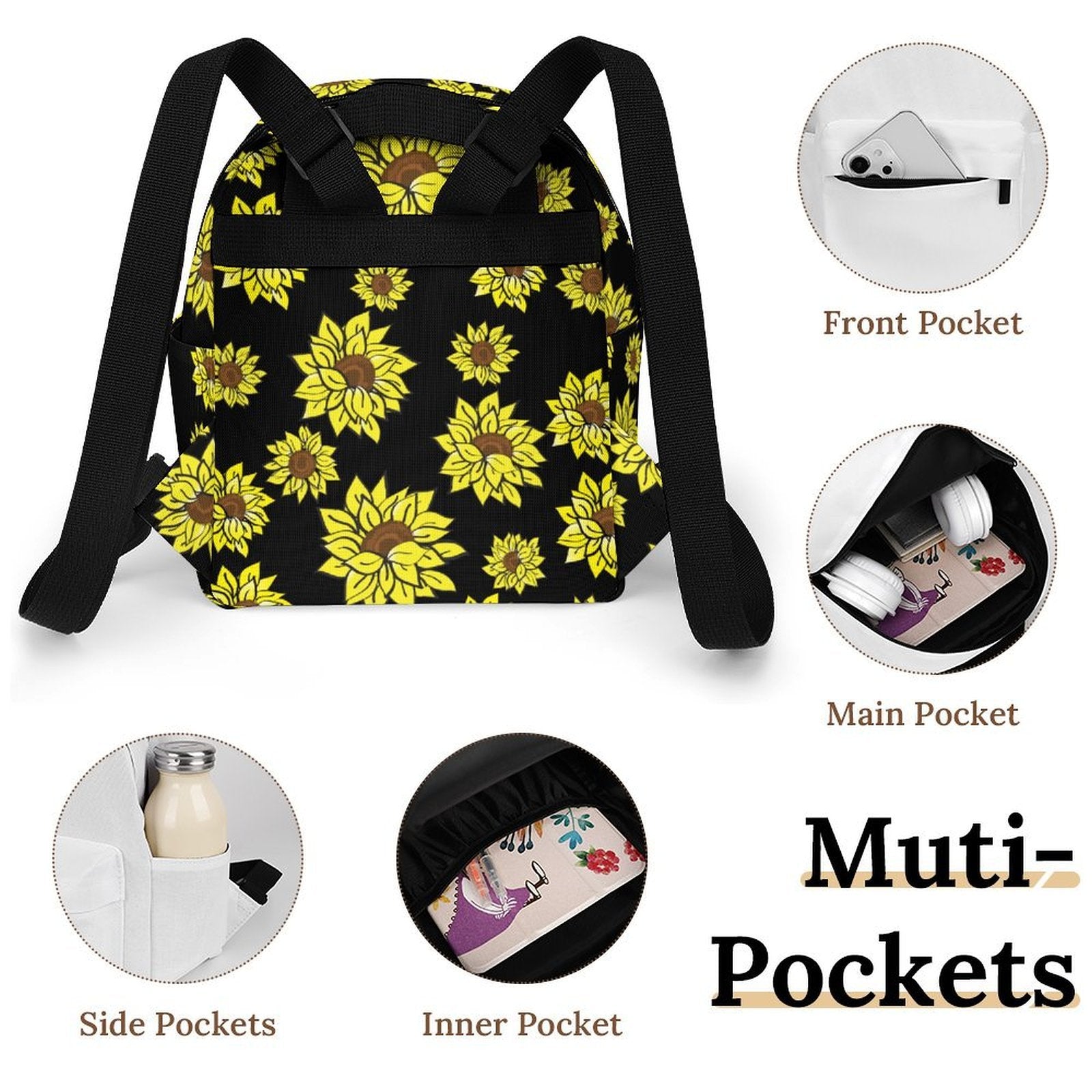 AMMA JO Sunflower Mini Backpack