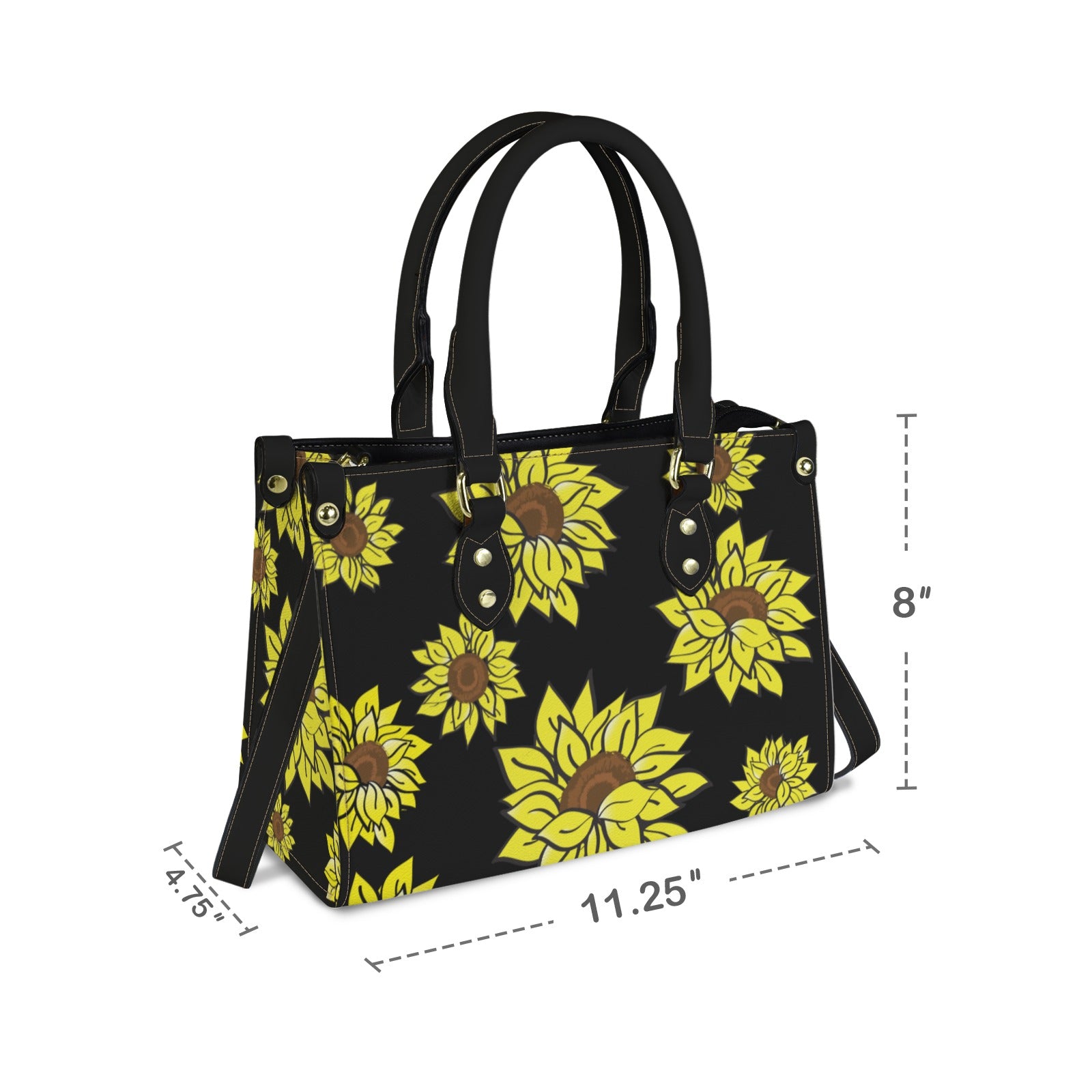 (Custom Order) Artwork Shoulder Bag - Sunflower
