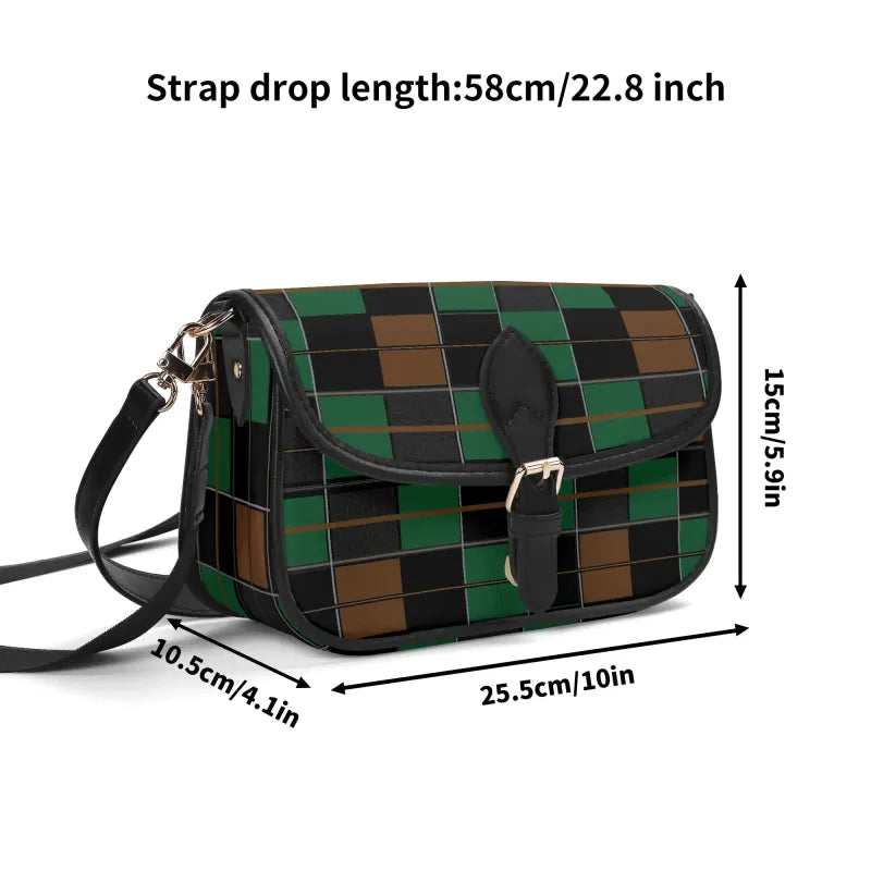 (Pre-Order) Tartan Verde (Green) Square Crossbody Bag