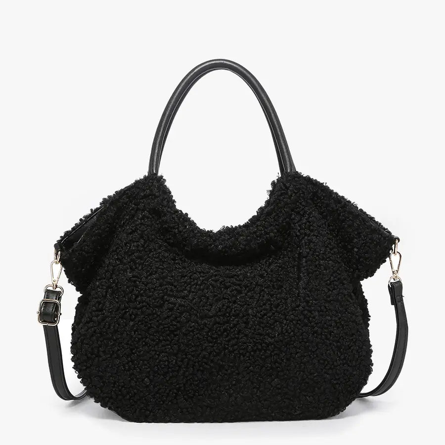 Teddy Satchel Bag - Black