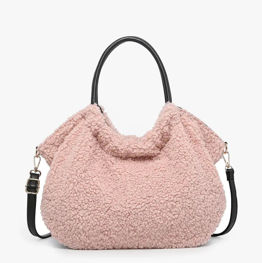 Teddy Satchel Bag - Blush Pink