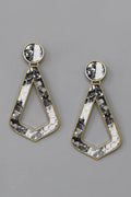 Glitz and Glam Leatherette Dangle Earrings