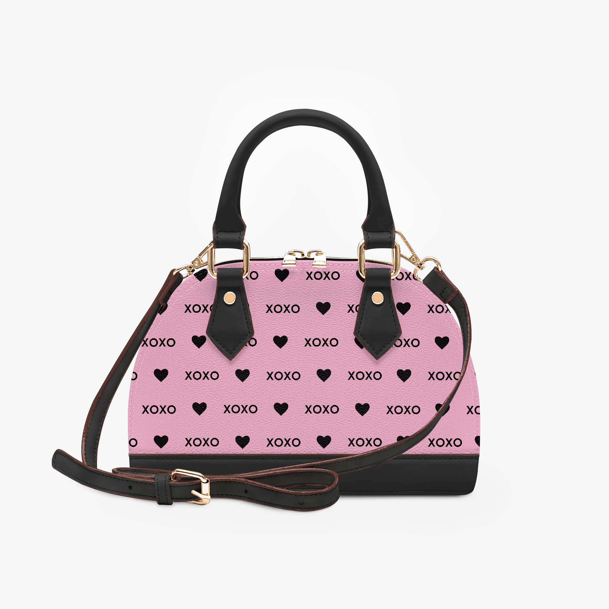 Top Handle Crescent Crossbody Bag - XOXO