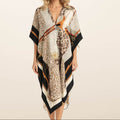 Spring Kimono - Animal Print, Cream and Multicolor