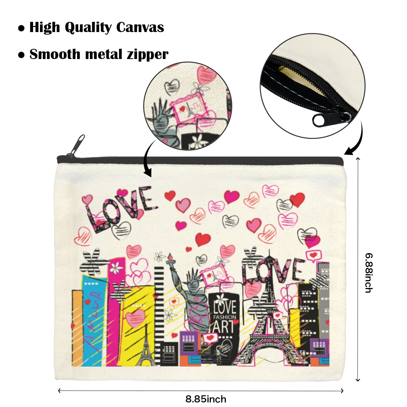 AMMA JO Artwork Canvas Pouch