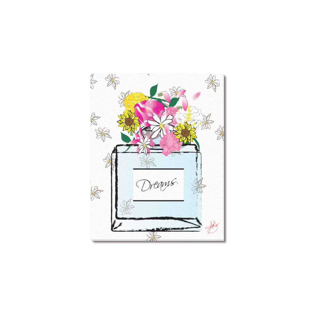 (Custom Order) AMMA JO Fashion & Dreams Bottle Frame Canvas Print 8"x10"