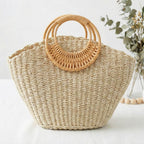 Woven Bucket Beach Bag