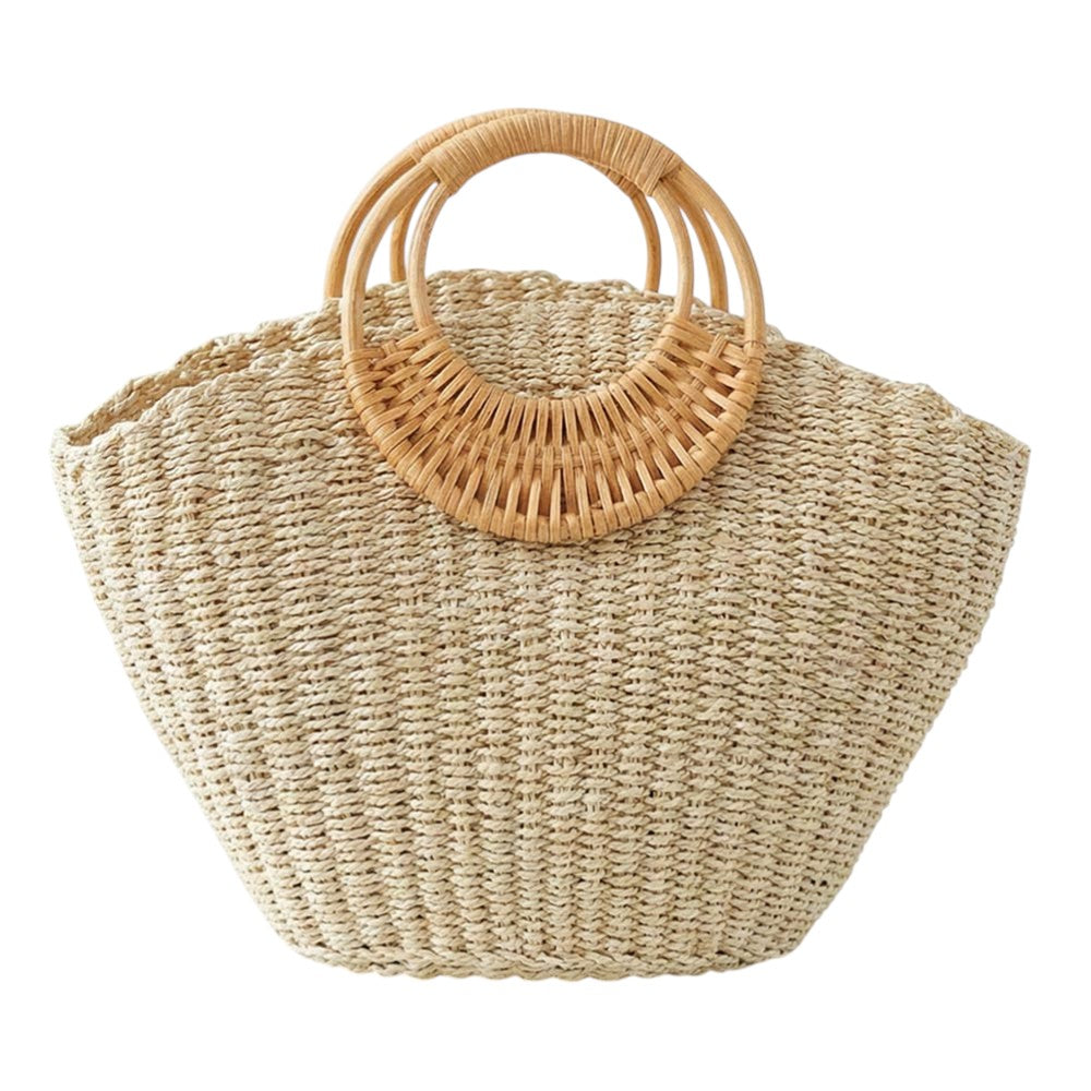 Woven Bucket Beach Bag