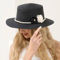 Black Floral Beach Bucket Hat