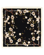 Black Floral Gardens Scarf