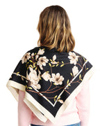 Black Floral Gardens Scarf