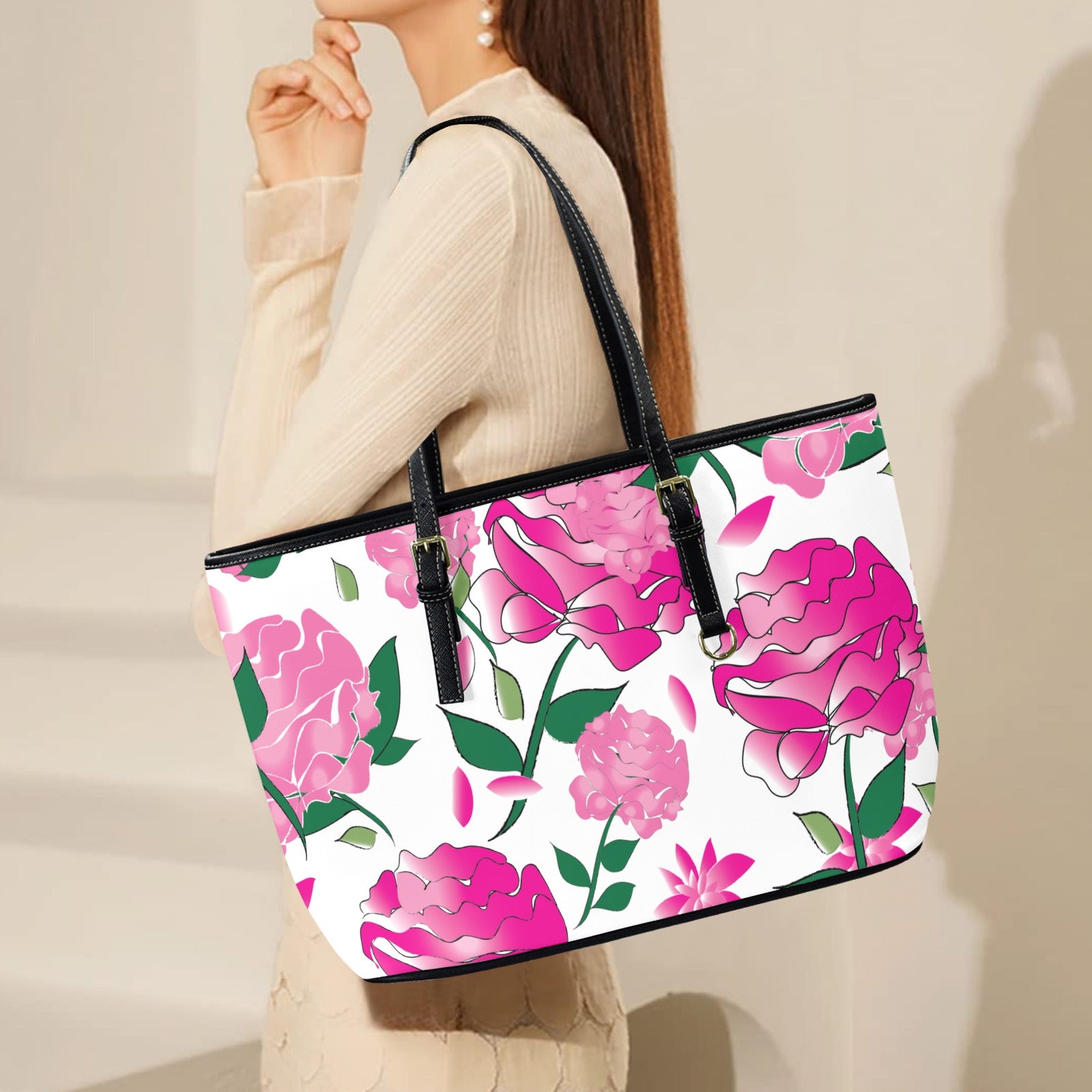 AMMA JO Artwork Series Peony Tote