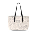(Custom Order) AMMA JO Artwork Series Winter White Stencil Tote