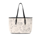 (Custom Order) AMMA JO Artwork Series Winter White Stencil Tote