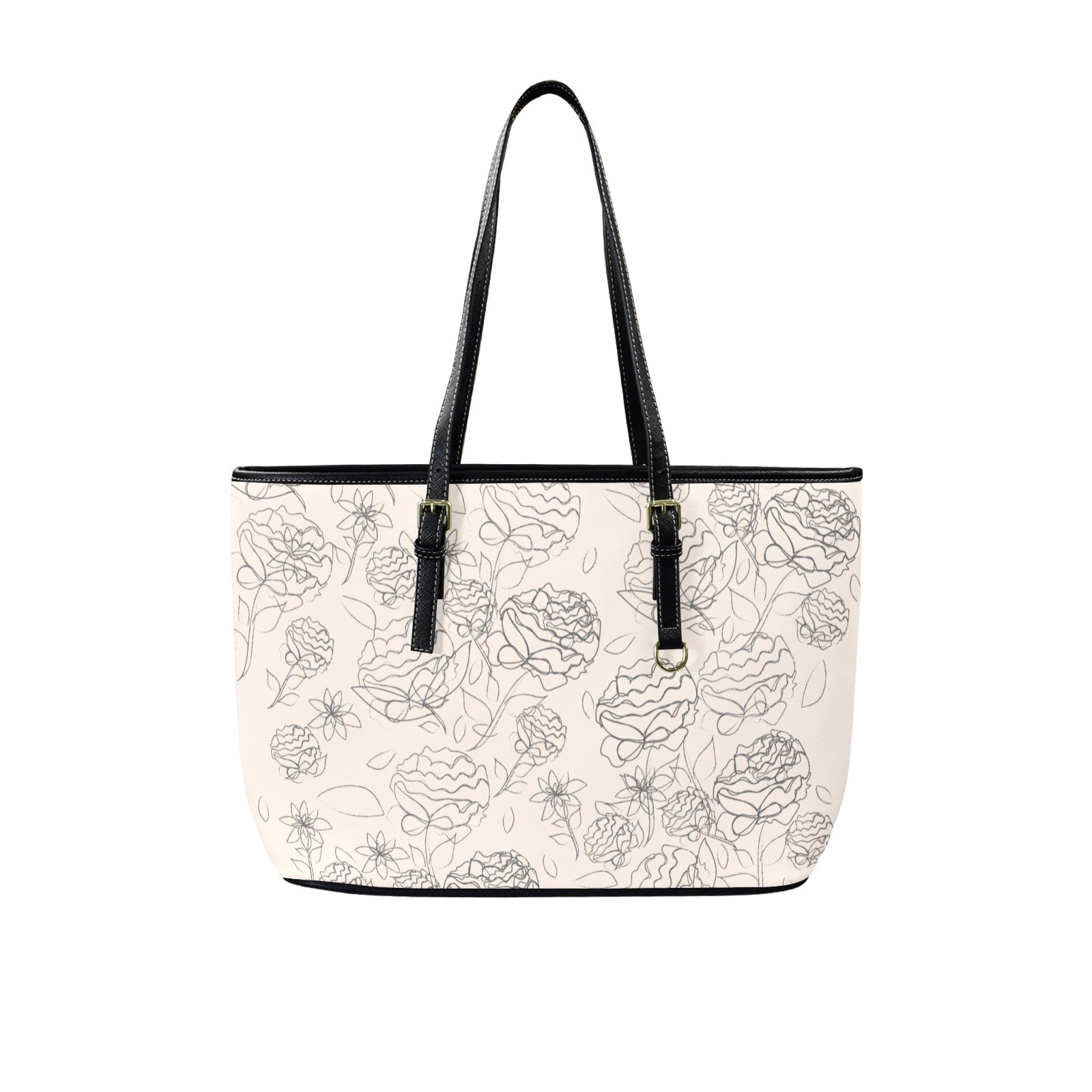 AMMA JO Artwork Series Winter White Stencil Tote