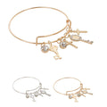 Lock and Cross Charm Bracelet
