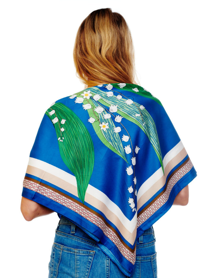 Green and Blue Gardens Scarf