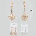 (BOGO) Filigree Drop Heart Earrings