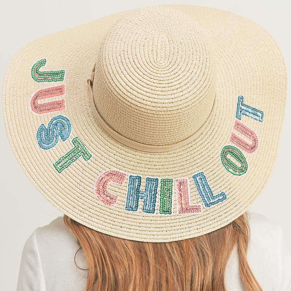Just Chill Out Beach Panama Hat