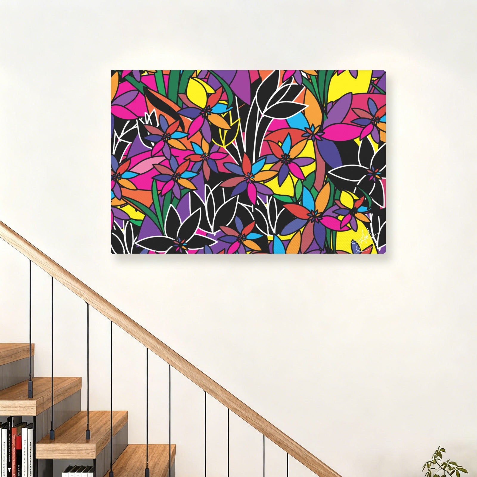(Custom Order) La Fleur Canvas Frame Canvas Print 36"x24"