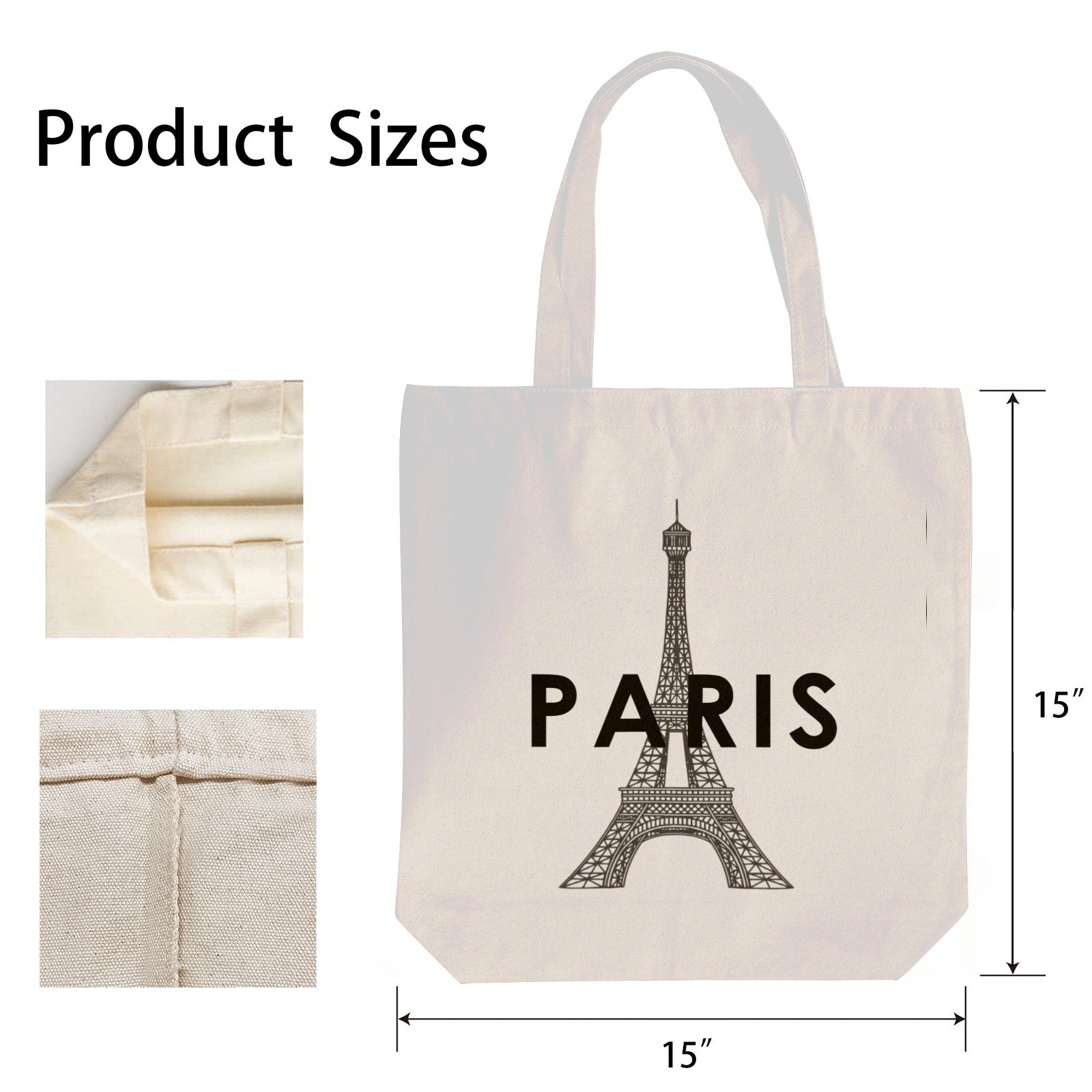 AMMA JO Artwork Canvas Bag (Paris Amour)